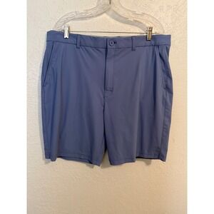 SAXX Caddie Short Mens 36 Steel Blue Performance Golf Stretch Nylon Shorts